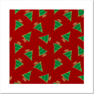 Christmas Tree Pattern Posters and Art